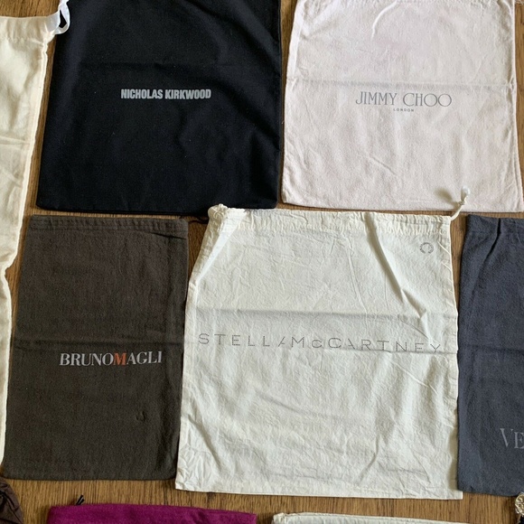 9 Designer Dust Bags ONLY Gucci Jimmy Choo - Picture 3 of 8